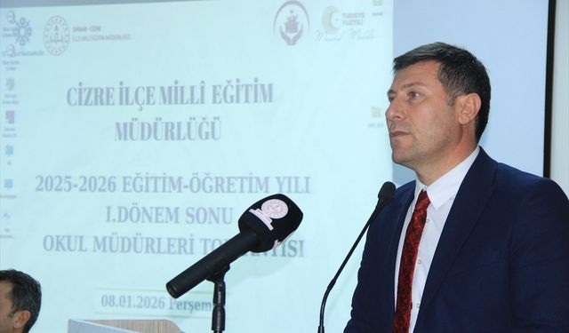 Cizre'de okul müdürleriyle istişare toplantısı yapıldı