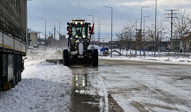 Diyarbakır'da kar yağışı etkili oldu