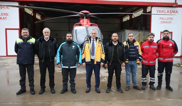 Diyarbakır’daki Ambulans Helikopter Karda Umut Oluyor
