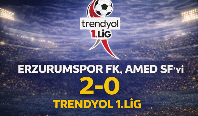 Erzurumspor FK, Amed SF’yi 2-0 Mağlup Etti