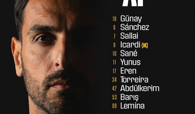 Süper Kupa Finali Öncesi Galatasaray’ın Kadrosu Açıklandı