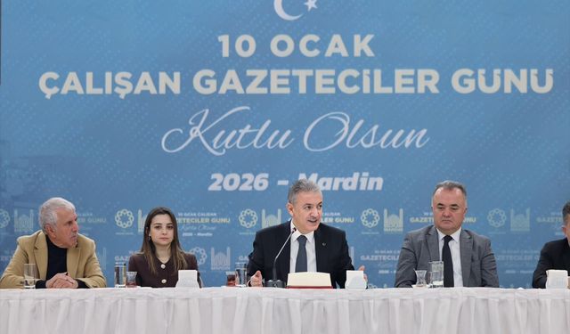 Mardin Valisi Tuncay Akkoyun, gazetecilerle bir araya geldi