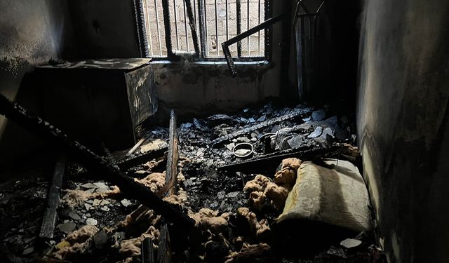 Mardin Nusaybin’de ev yangını söndürüldü