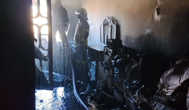 Mardin'de evde çıkan yangın söndürüldü