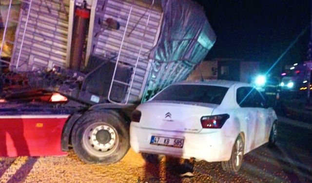 Mardin'de zincirleme trafik kazasında 1 kişi yaralandı