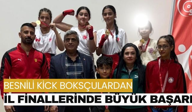 Besnili Kick Boksçulardan İl Finallerinde Büyük Başarı