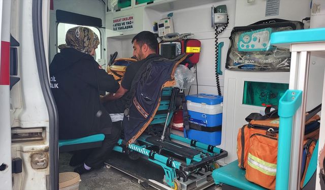 Hastalar, ekiplerin çalışmasıyla hastaneye ulaştırıldı