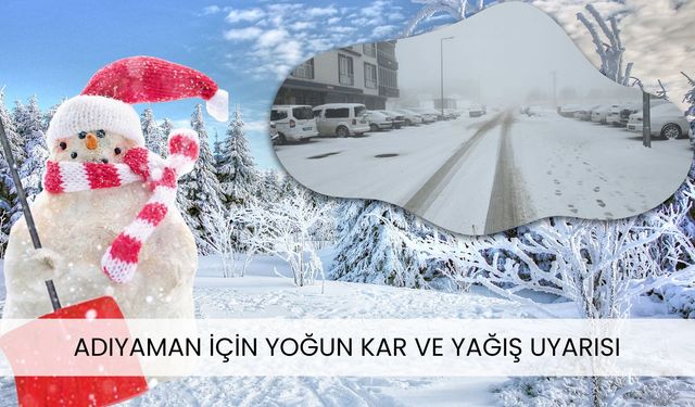 Adıyaman çevreleri için kuvvetli yağış uyarısı
