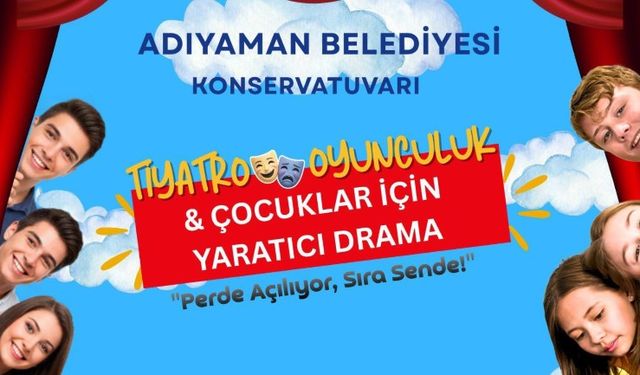 Adıyaman Belediyesi'nden çocuklara tiyatro atölyesi