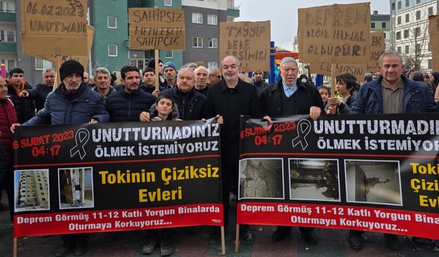 Hasarlı TOKİ’lerde Yaşayanlardan Tahliye Çağrısı