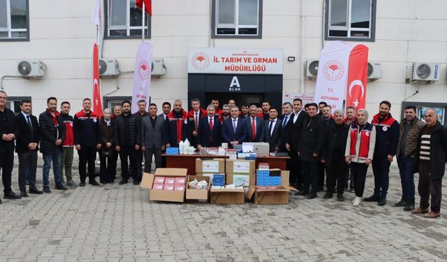 Adıyaman’da Veterinerlere Hayvan Sağlığı Ekipmanı Desteği