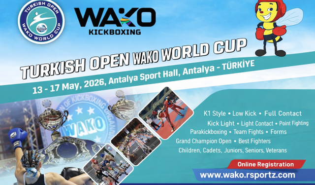 Türk Dünyası Kick Boks Şampiyonası Antalya’da