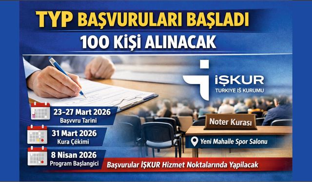 Adıyaman ve İlçelerde TYP Başvuruları Başladı