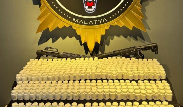 Malatya'da uyusturucu ve silah operasyonu: 4 gözaltı