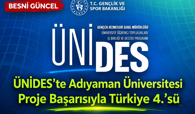 ÜNİDES'te Adıyaman Üniversitesi Projeleriyle Türkiye 4.’sü