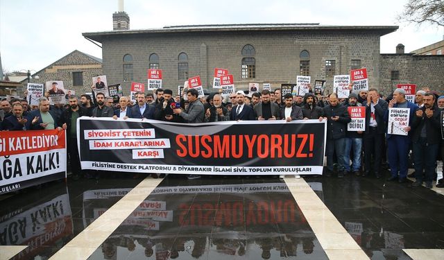 Diyarbakır ve Şırnak'ta İsrail protesto edildi