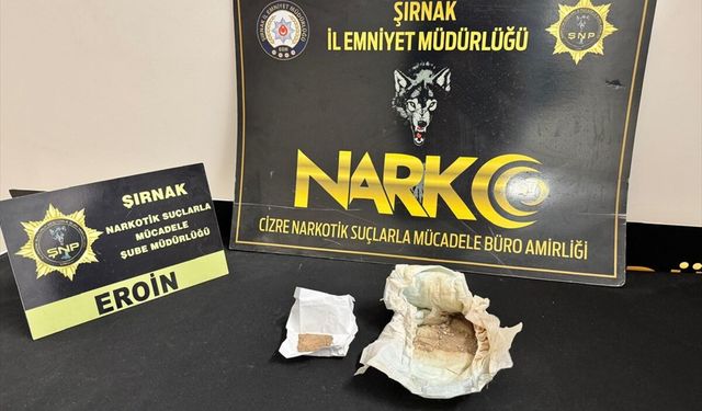 Cizre'de çocuk bezine gizlenmiş eroin ele geçirildi