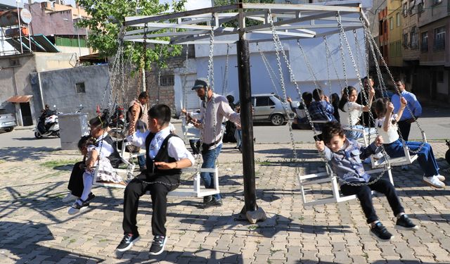 Kilis’te Bayram Yeri Çocukların Neşesi Oldu