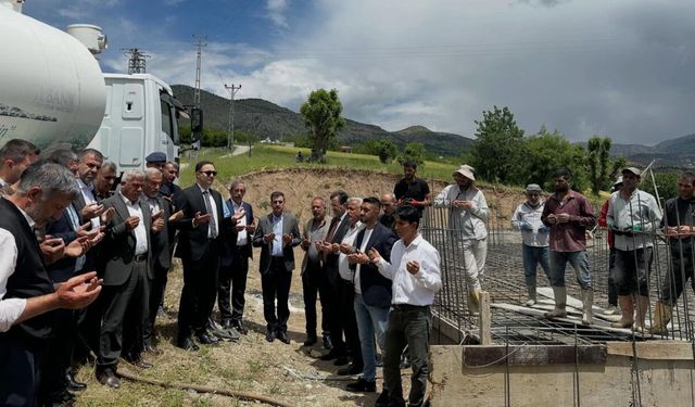 Sincik’te Taziye Evi İçin Temel Atıldı