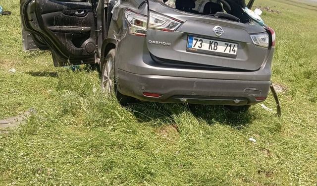 Şırnak’ta Kontrolden Çıkan Araç Takla Attı