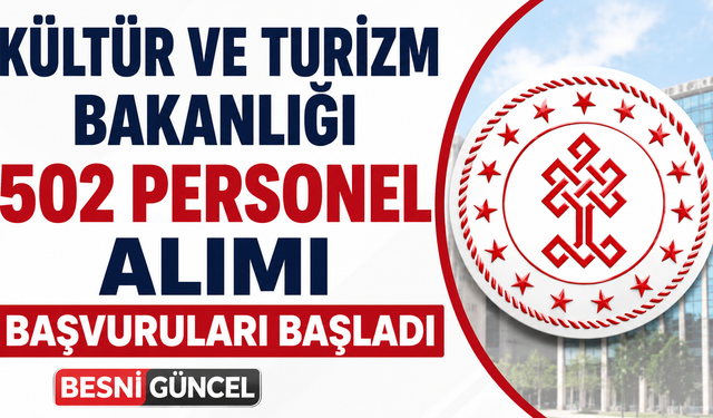 502 Sözleşmeli Personel Başvuruları Başladı