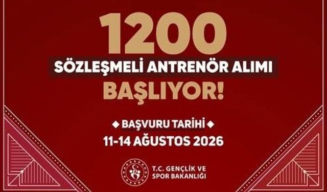 GSB'ye 1.200 Sözleşmeli Antrenör Alınacak