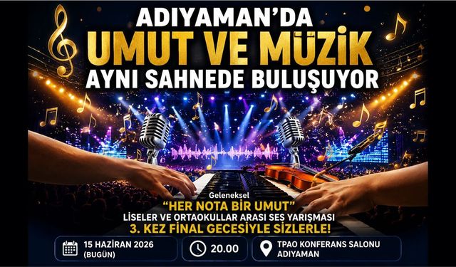 Adıyaman'da Genç Yetenekler Final Sahnesinde