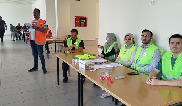 Besni Devlet Hastanesi'nde Yangın Tatbikatı Hazırlığı