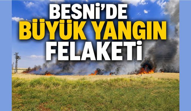Besni'de Büyük Yangın Felaketi: Facianın Eşiğinden Dönüldü