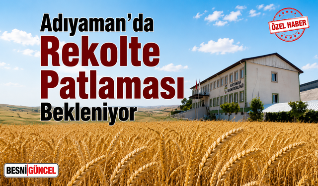 Adıyaman'da Rekolte Patlaması Bekleniyor