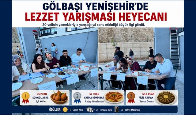 Gölbaşı Yenişehir'de Lezzet Yarışması Heyecanı
