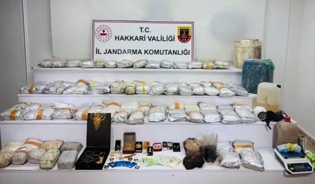 Hakkari'de 626 Kilo Yasaklı Madde Ele Geçirildi