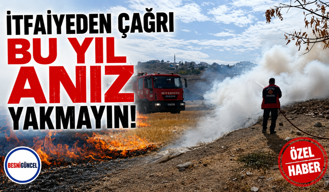 İtfaiyeden Çağrı: Bu Yıl Anız Yakmayın!