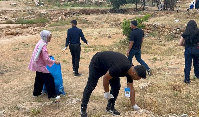 Üniversite Gençleri Mardin'de Çevre Temizliği Yaptı