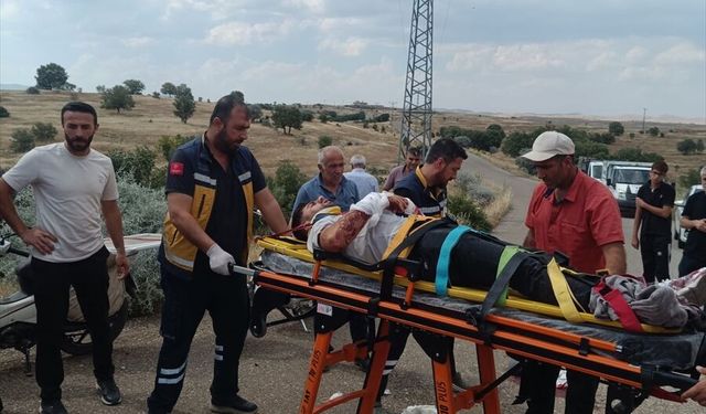 Mardin Midyat'ta Kaza: Motosiklet Sürücüsü Yaralandı
