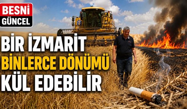 Kahta'dan Yangınlara Karşı Çiftçiye Kritik Çağrı