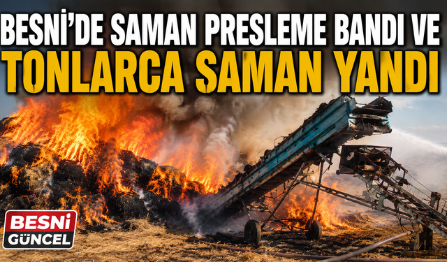 Kesecik Köyü'nde Büyük Saman Yangını Kontrol Altında