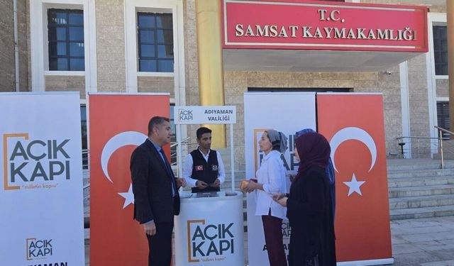 Samsat'ta Valilikten Vatandaşlara 'Açık Kapı' Hizmeti