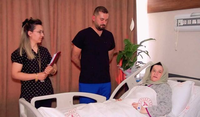 Şanlıurfa'da 29 cm'lik kitle alınan kadın şifa buldu