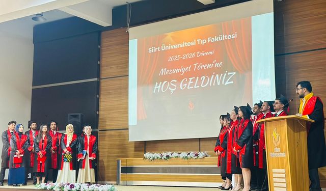 Siirt Üniversitesi Tıp Fakültesi Genç Hekimlerini Uğurladı