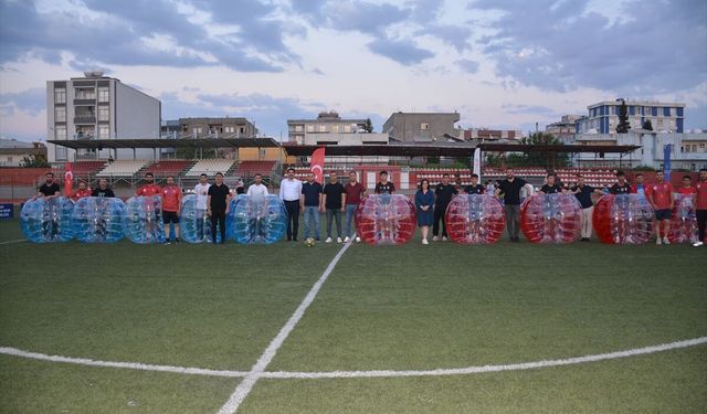Silopi'de Gençler Balon Futbolu Keyfi Yaşadı