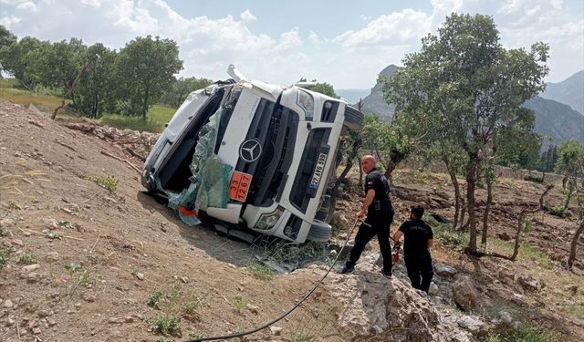 Şırnak'ta su tankeri kazası: Sürücü ağır yaralı