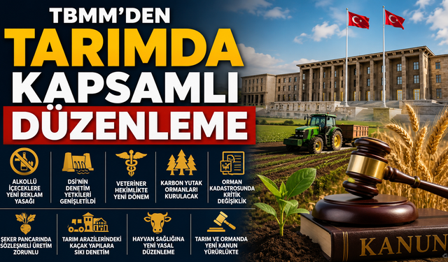 TBMM'den Tarım, Orman ve Gıda Alanında Kapsamlı Düzenleme