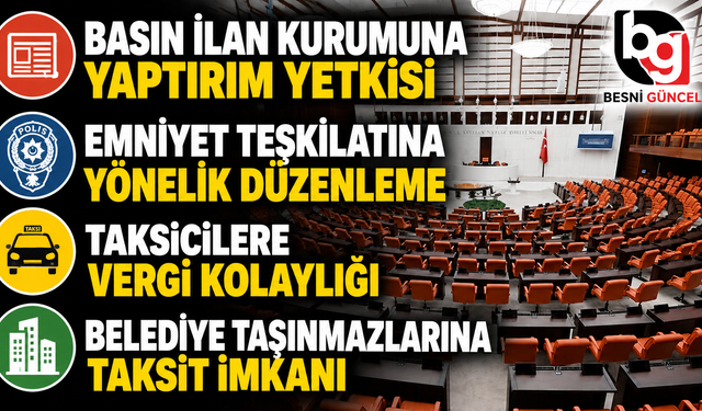 Meclis'te Polis ve Basın Düzenlemesi Gündemde