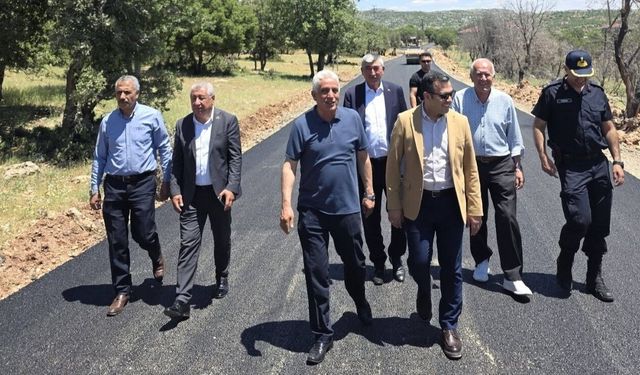 Yukarı Nasırlı-Belören Yolunda Çalışmalar Sürüyor