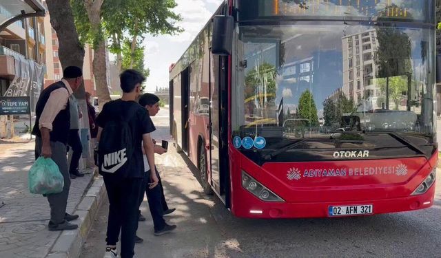 15 Temmuz'da Adıyaman'da Toplu Ulaşım Ücretsiz