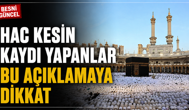 2027 Hacı Adaylarına Pasaport Uyarısı