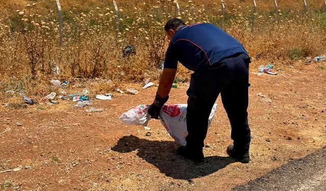 Mardin'de Bahçeye Giren Yılan Yakalandı