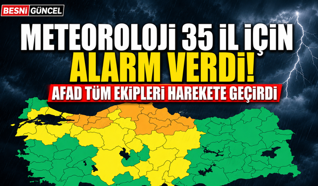 Meteoroloji 35 il için alarm verdi! AFAD Uyardı