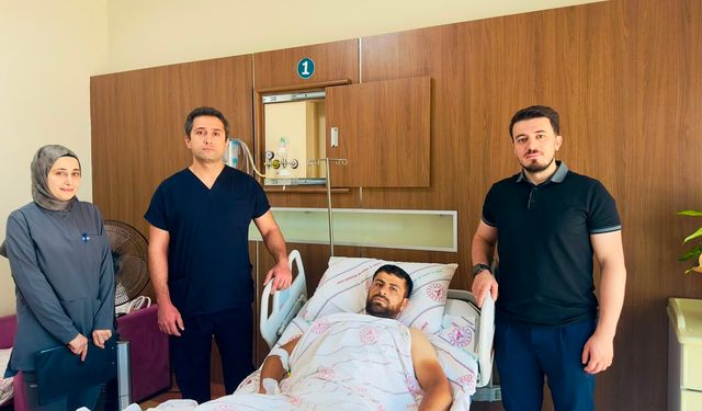 Beton Mikserine Kaptırdığı Bacağı Ameliyatla Kurtarıldı